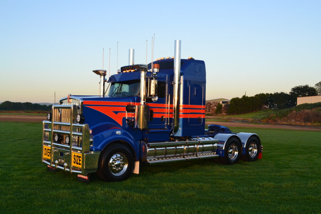 Dave Vella’s customised Kenworth T909 featured in the Australian Custom Trucks archive