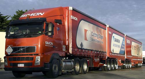 Simon National Carriers road transport fleet, file photograph