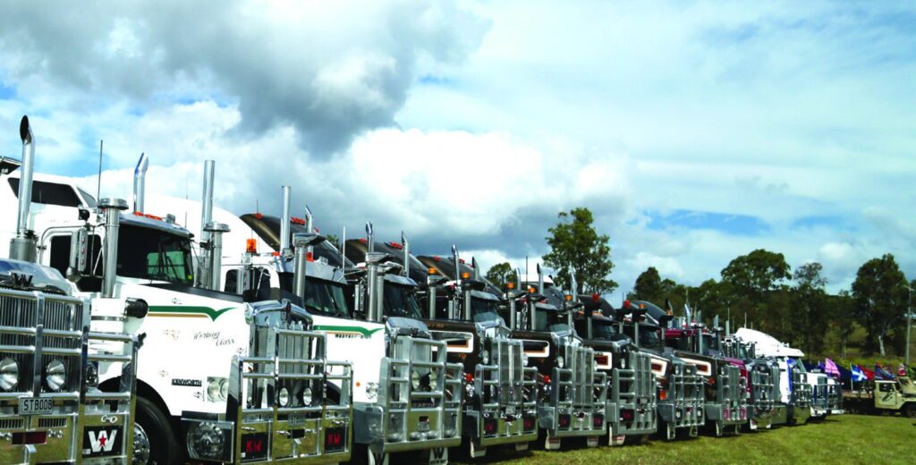 Kilcoy Truck Show 2016 — trucking families and wooden trophies — original ACT Issue 10 image