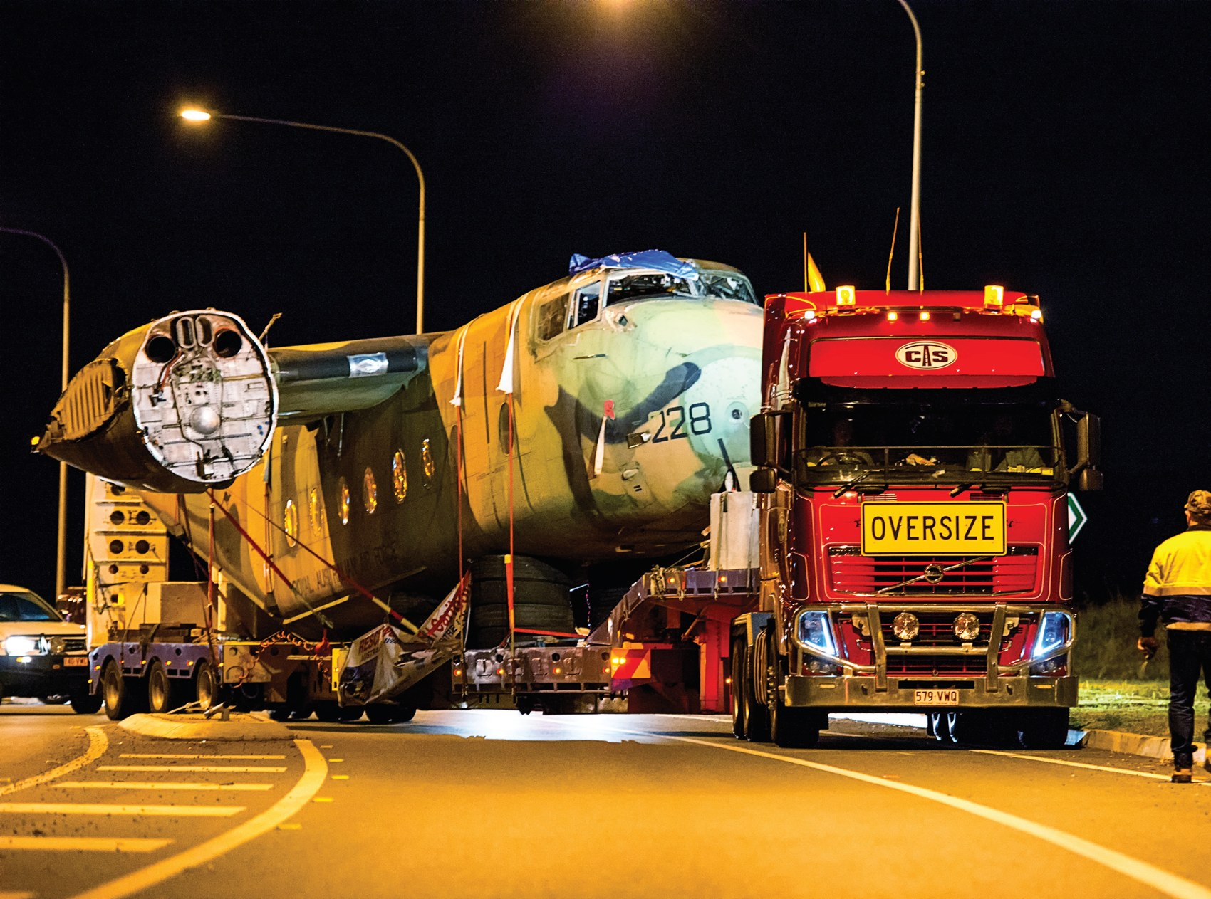 Wingless and Flying — Clein Transport Solutions’ Caribou move — archive photograph 2