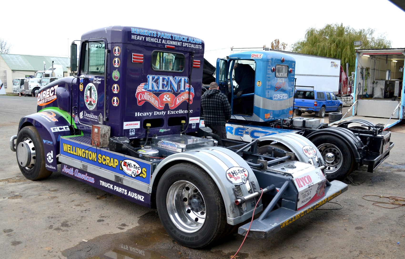 Get Your Motor Going: truck racing at Wakefield Park — original archive photograph