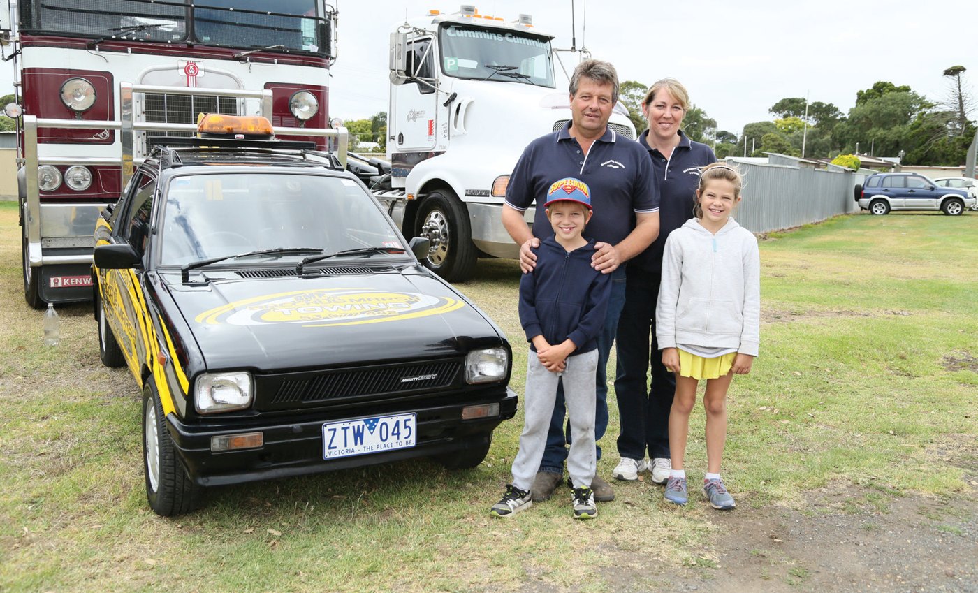 Trevor, Kathy, James and Christine from Bacchus Marsh Towing.