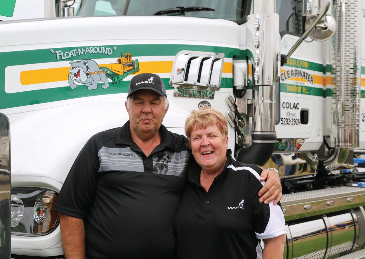 David and Bronwyn Burdon representing for Mack.