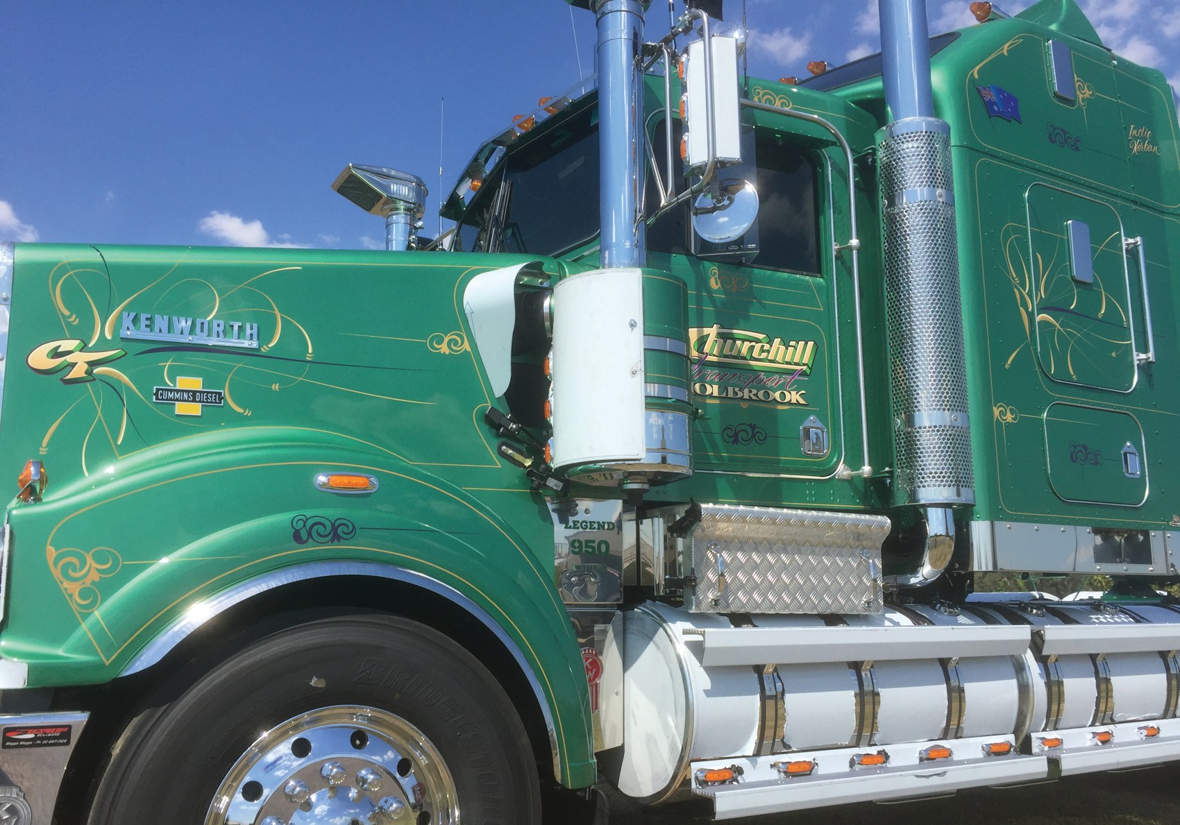 Stroke of Genius — Tony Gibbs and Truckwriters — archive photograph 2